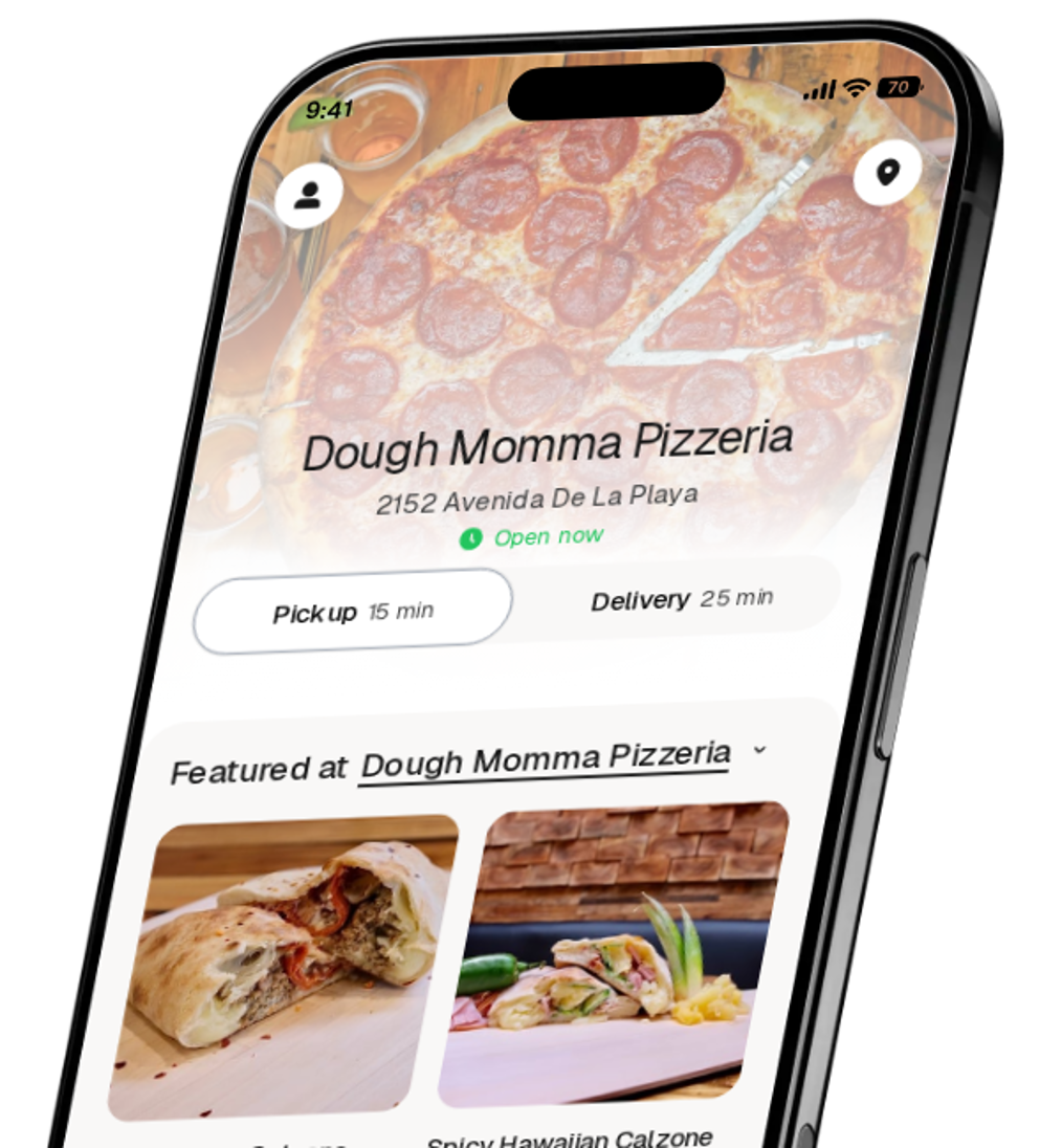 Dough Momma Pizzeria app preview