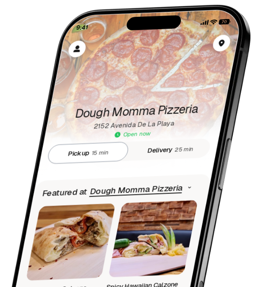 Dough Momma Pizzeria app preview