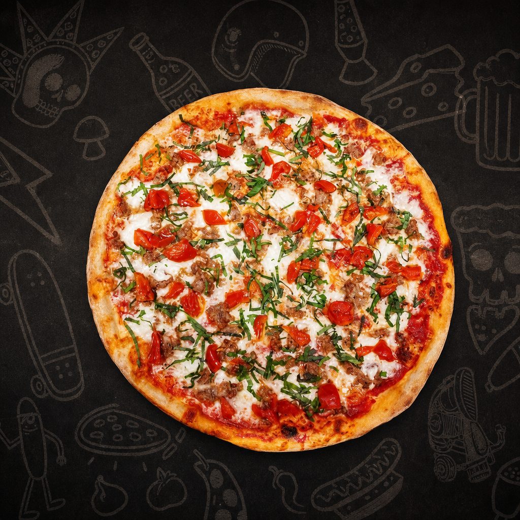 Sausage Ricotta Basil Whole Pie.