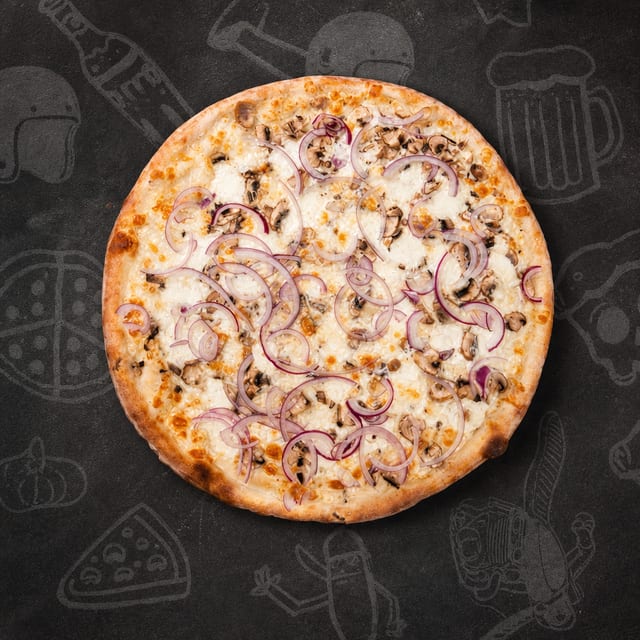 White Mushroom Whole Pie.