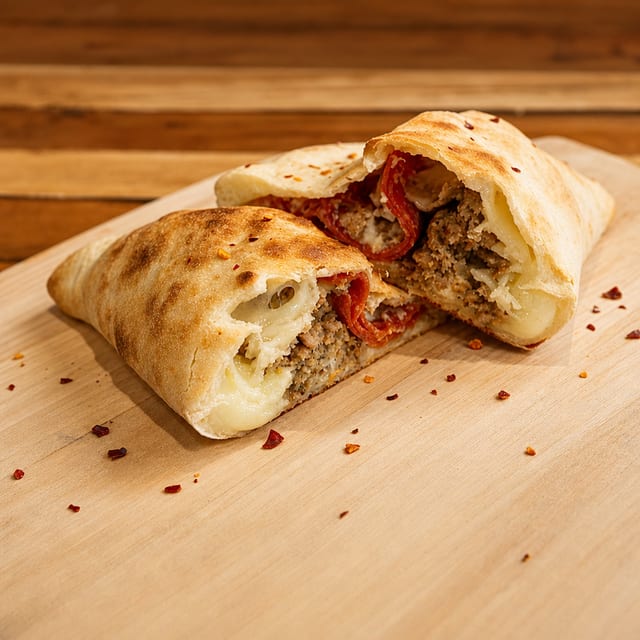 Meat Lovers Calzone.