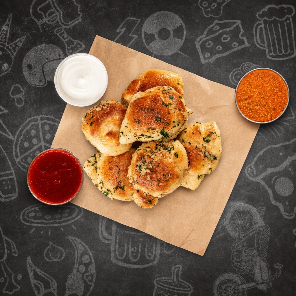 6 Garlic Knots.
